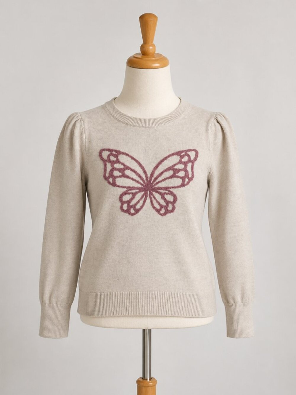 Janie and Jack Girls Butterfly Cotton Sweater – Size 9–10
